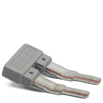 EBS 2- 8    Cross connector/jumper for modular terminal block, Number of positions: 2, Color: gray