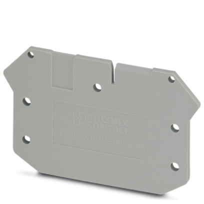 D-UK3D-MSTBV-5,08    End cover for modular terminal blocks, Length: 60 mm, Width: 2 mm, Height: 49.5