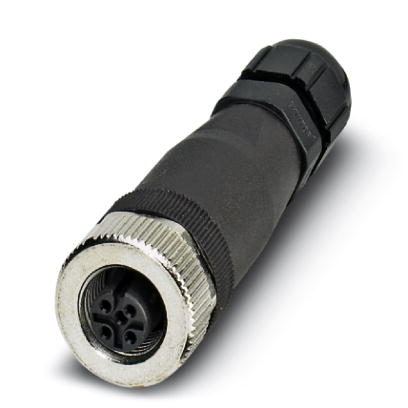 SACC-M12FS-4CON-PG7-M SKIN    Sensor/actuator socket, straight, 4-pos., M12, A-coded, screw connection, metal knurl, cable gland Pg7 SKINTOP?