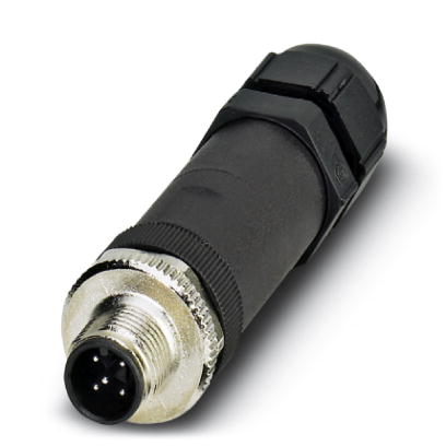 SACC-M12MS-5CON-PG9-M SKIN    Sensor/actuator connector, straight, 5-pos., M12, A-coded, screw connection, metal knurl, cable gland Pg9 SKINTOP?