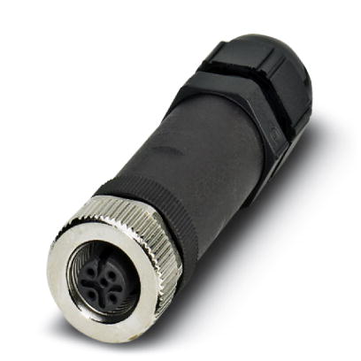 SACC-M12FS-5CON-PG9-M SKIN    Sensor/actuator socket, straight, 5-pos., M12, A-coded, screw connection, metal knurl, cable gland Pg9 SKINTOP?