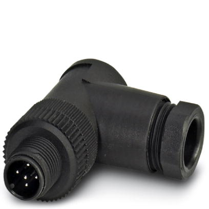 SACC-M12MR-5CON-PG9    Sensor/actuator connector, male, angled, 5-pos., M12, A-coded, screw connection, plastic knurl, cable screw connection Pg9