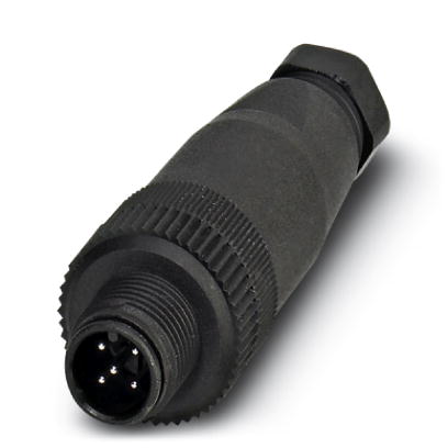 SACC-M12MS-5CON-PG 7    Sensor/actuator connector, male, straight, 5-pos., M12, A-coded, screw connection, plastic knurl, cable screw connection Pg7