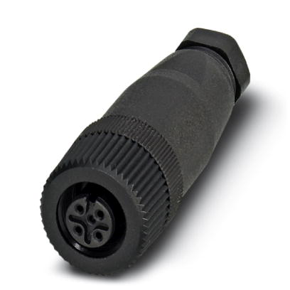 SACC-M12FS-5CON-PG 7    Sensor/actuator connector, female, straight, 5-pos., M12, A-coded, screw connection, plastic knurl, cable screw connection Pg7