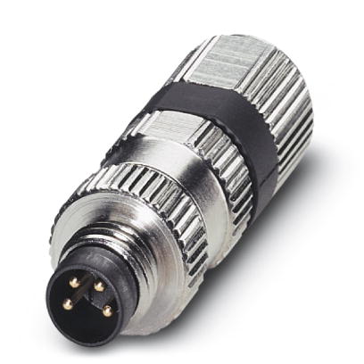 SACC-M 8MS-4PCON    Sensor/actuator connector, male, straight, 4-pos., M8, Piercecon^?, metal knurl, cable diameter max. 5 mm