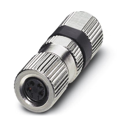 SACC-M 8FS-4PCON    Sensor/actuator connector, female, straight, 4-pos., M8, Piercecon^?, metal knurl, cable diameter max. 5 mm