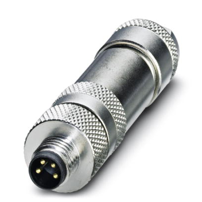 SACC-M 8MS-4CON-M-0,34-SH    Sensor/actuator connector, male, straight, 4-pos., M8, shielded, screw connection, metal knurl, cable diameter max. 5.2 m