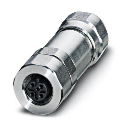 SACC-M12FSB-5CON-DM 5-8 SH VA    Sensor-/Aktor-Steckverbinder, Buchse, gerade, 5-polig, M12 geschirmt, B-kodiert, Schraubanschluss, Edelstahlrandel, K