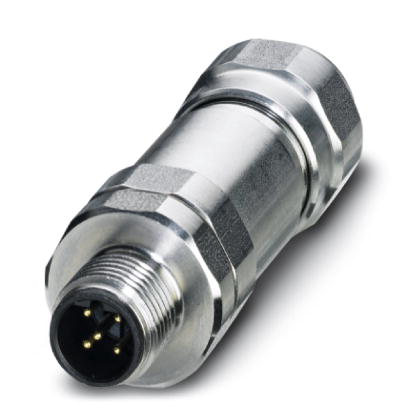 SACC-M12MSB-5CON-DM 5-8 SH VA    Sensor-/Aktor-Steckverbinder, Stecker, gerade, 5-polig, M12 geschirmt, B-kodiert, Schraubanschluss, Edelstahlrandel,