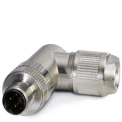 SACC-M12MRD-4Q SH    Bus system connector, connector, angled, 4-pos., M12 shielded, D-coded, QUICKON connection block, cable diameter max. 8 mm