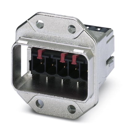 VS-PPC-F2-MSTB-MNNA-1R-SPSA5    MSTB panel mounting frame, IP67, for push-pull interlocking, metal, with integrated contact insert for conductor conne