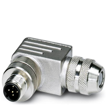 SACC-M12MRB-5CON-PG 9-SH    Sensor/actuator connector, connector, angled, 5-pos., M12 shielded, B-coded, screw connection, metal knurl, cable gland Pg