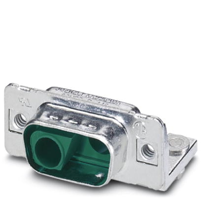 VS-09-ST-DSUB-2P-LH    D-SUB contact carrier, shell size 1, accommodation for two combined contacts, contact type pin, fixing with 4-40 UNC thread and