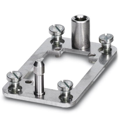 HC-B 6-ANDOCK    Docking frame for racks, for contact inserts of B10 type, with four M5 flat headed screws, rack balance x/y axis +- 1.5 mm