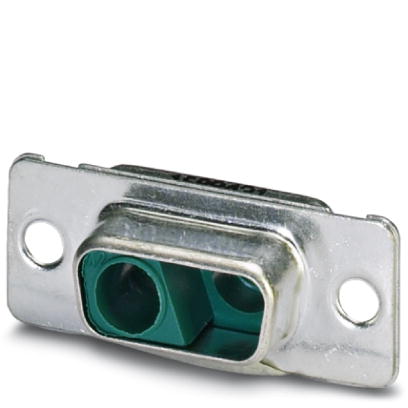 VS-09-BU-DSUB-2P    D-SUB contact carrier, shell size 1, accommodation for two combined contacts, contact type socket, straight, fixing with a 3 mm ho