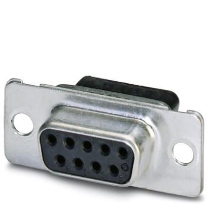 VS-09-BU-DSUB-CD-B    D-SUB contact carrier, shell size 1, for nine signal contacts, contact type socket, for crimp contacts, straight, fixing with a