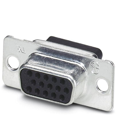VS-09-BU-DSUB-HD-CD-B    D-SUB contact carrier, shell size 1, for 15 signal contacts, contact type socket, for crimp contacts, straight, fixing with a