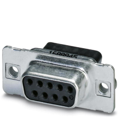 VS-09-BU-DSUB-CD-G    D-SUB contact carrier, shell size 1, for nine signal contacts, contact type socket, for crimp contacts, straight, fixing with 4-