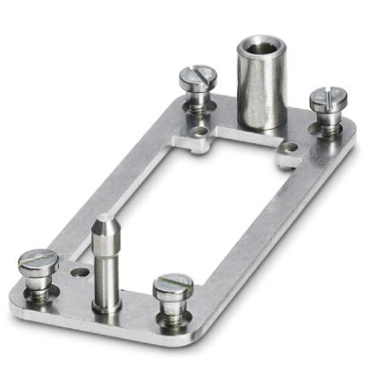 HC-B 16-ANDOCK    Docking frame for racks, for contact inserts of B16 type, with four M5 flat headed screws, rack balance x/y axis +- 1.5 mm
