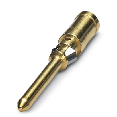 CK1,6-ED-0,50ST AU    Turned 1.6 crimp contact, individual male contact, core diameter 0.5 mm?, gold-plated