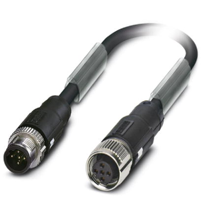 SAC-5P-MSB/0,13-PUR/FSB SCO SH    Sensor/actuator cable, 5-pos., PUR halogen-free black, shielded, s