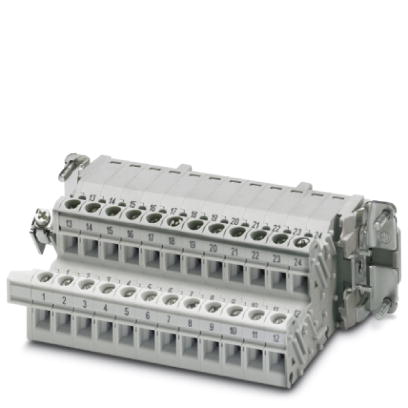 HC-B 24-A-UT-PER-F    HEAVYCON terminal adapter female insert, B24 series, 24-pos., left protective conductor connection for the right side of the con