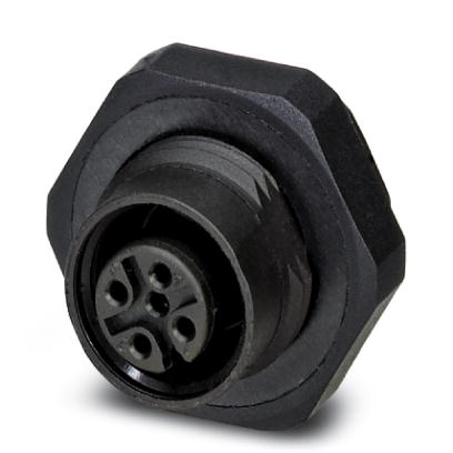 SACC-DSI-M12FS-5CON-L180PSCUP    Sensor/actuator flush-type connector, socket, 5-pos., M12, A-coded, rear/screw mounting with PG9 thread, with solder