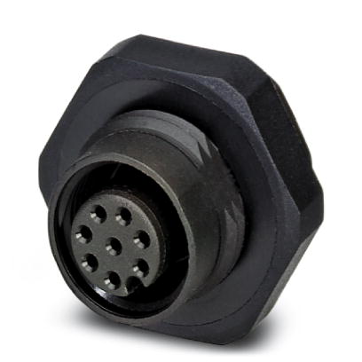 SACC-DSI-M12FS-8CON-L180PSCUP    Sensor/actuator flush-type connector, socket, 8-pos., M12, A-coded, rear/screw mounting with PG9 thread, with solder