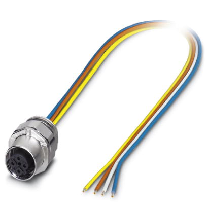 SACC-EC-FSD-4CON-M16/0,5 SCO    Bus system flush-type socket, PROFINET, 4-pos., M12-SPEEDCON, D-coded, front/screw mounting with M16 thread, can be po
