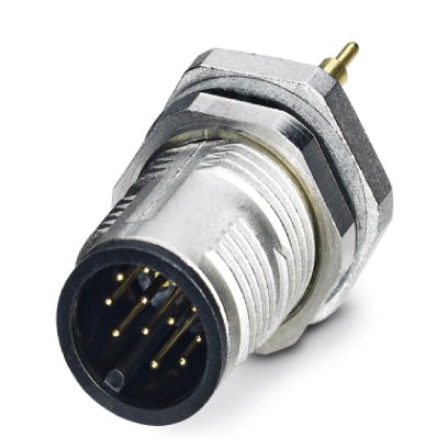 SACC-DSI-MS-12CON-M12 SCO SH    Sensor/actuator flush-type connector, plug, 12-pos., M12 SPEEDCON, shielded, A-coded, rear/screw mounting with M12 thr