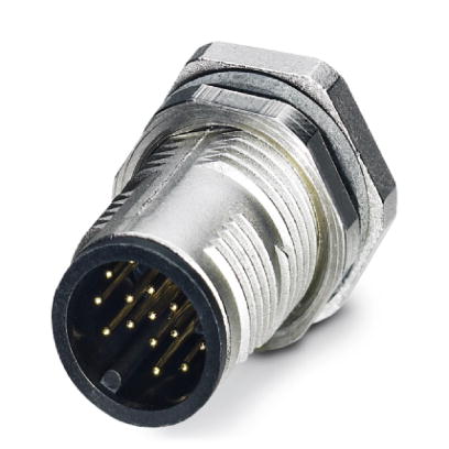 SACC-DSI-MS-17CON-M12 SCO    Sensor/actuator flush-type connector, plug, 17-pos., M12 SPEEDCON, A-coded, rear/screw mounting with M12 thread, with str