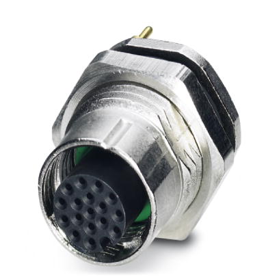 SACC-DSI-FS-17CON-L180 SCO SH    Sensor/actuator flush-type connector, socket, 17-pos., M12 SPEEDCON, shielded, A-coded, rear/screw mounting with Pg9