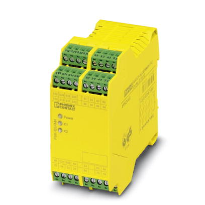 PSR-SCP- 24UC/ESAM4/8X1/1X2    1 or 2-channel safety relay for emergency off and safety door circuit