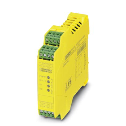 PSR-SCP- 24UC/ESA4/3X1/1X2/B    2-channel safety relay for emergency off and safety door circuits, 3