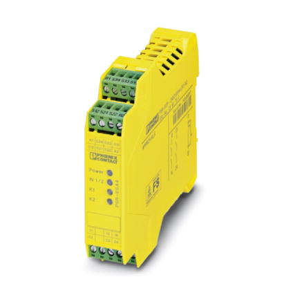 PSR-SCP- 24UC/ESA4/2X1/1X2    2-channel safety relay for emergency off and safety door circuits, 2 N