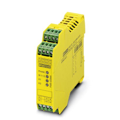 PSR-SPP- 24UC/ESM4/2X1/1X2    2-channel safety relay for emergency off and safety door circuits, 2 N
