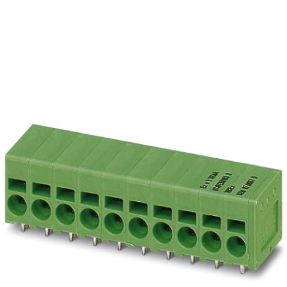 SPT 2,5/10-H-5,0-EX    PC terminal block, Pitch: 5 mm, Number of positions: 10, Assembly: Soldering, Color: green
