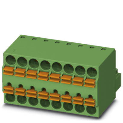 TFMC 1,5/ 6-ST-3,5    Plug component, Nominal current: 8 A, Nom. voltage: 160 V, Pitch: 3.5 mm, Number of positions: 6, Connection type: Spring-cage c