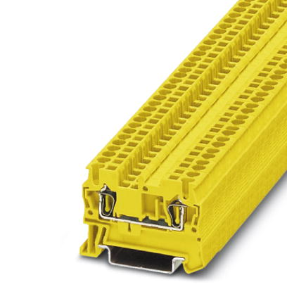 ST 2,5 YE    Feed-through modular terminal block, Type of connection: Spring-cage connection, Cross