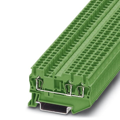 ST 2,5-TWIN GN    Feed-through modular terminal block, Type of connection: Spring-cage connection, S