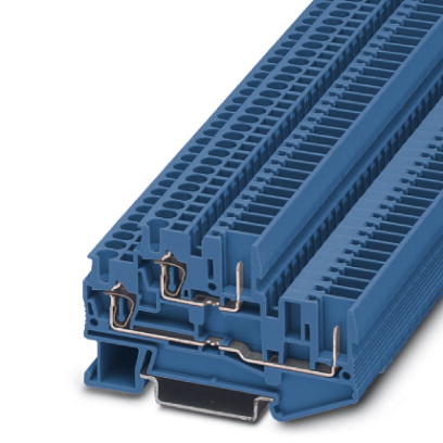 STTB 2,5/2P BU    Pluggable spring-cage modular terminal block, Cross section: 0.08 mm? - 4 mm?, AWG
