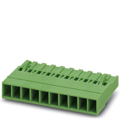 MSTBC 2,5/ 2-ST-5,08    Plug component, Nominal current: 12 A, Nom. voltage: 320 V, Pitch: 5.08 mm, Number of positions: 2, Connection type: Crimp con