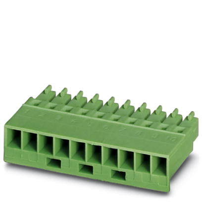 MCC 1/13-STZ-3,81    Plug component, Nominal current: 8 A, Nom. voltage: 160 V, Pitch: 3.81 mm, Number of positions: 13, Connection type: Crimp connec