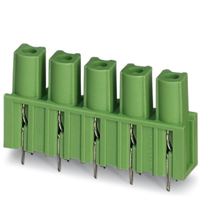 GICV 2,5 HC/ 4-G-7,62    Header, Nominal current: 16 A, Nom. voltage: 630 V, Pitch: 7.62 mm, Number of positions: 4, Color: green, Assembly: Soldering