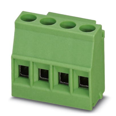 MKDSO 2,5/ 4-L    PC terminal block, Nominal current: 24 A, Nom. voltage: 250 V, Pitch: 5 mm, Number of positions: 4, Type of connection: Screw connec