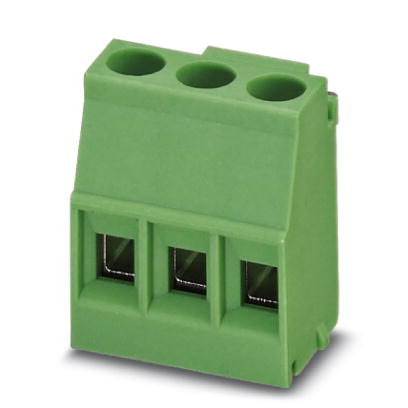 MKDSO 2,5/ 3-L    PC terminal block, Nominal current: 24 A, Nom. voltage: 250 V, Pitch: 5 mm, Number of positions: 3, Type of connection: Screw connec