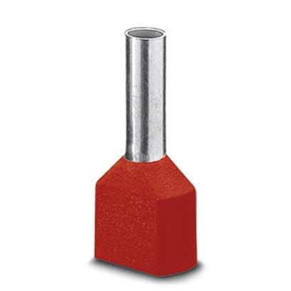 AI-TWIN 2X10 -14 RD    Ferrule, Length: 26 mm, Color: red