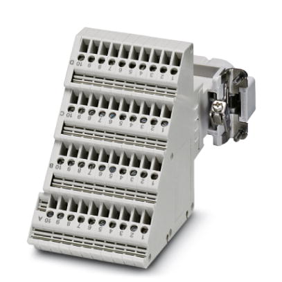 HC-D 40-A-UT-PEL-M    HEAVYCON terminal adapter male insert, D40 series, 40-pos., right PE connection for the left side of the control cabinet, screw