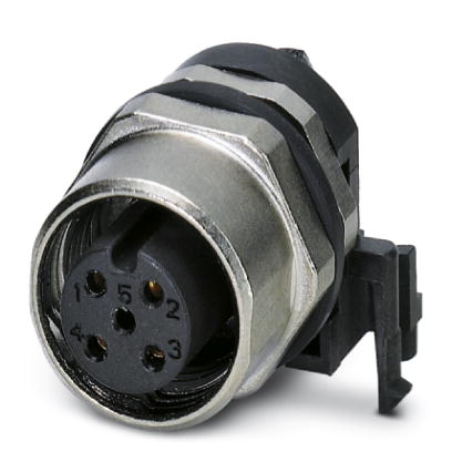 SACC-DSIV-FS-4CON-L90 SCO    Sensor-/Aktor-Einbausteckverbinder, Buchse, 4-polig, M12-SPEEDCON, A-kodiert, Hinterwand-/Schraubmontage mit M12 Gewinde,