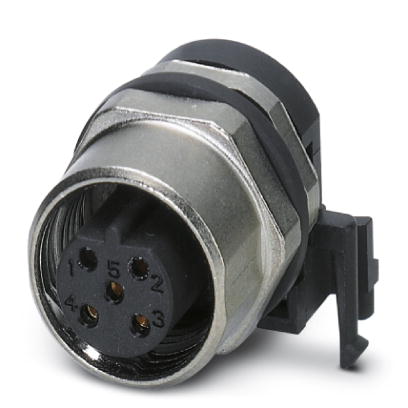 SACC-DSIV-FSB-5CON-L90 SCO    Sensor-/Aktor-Einbausteckverbinder, Buchse, 5-polig, M12-SPEEDCON, B-kodiert, Hinterwand-/Schraubmontage mit M12 Gewinde
